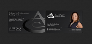Design de Carte de Visite par INDIAN_Ashok pour Assurety Insurance & Consulting  | Design : #37028595