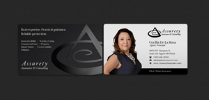 Design de Carte de Visite par INDIAN_Ashok pour Assurety Insurance & Consulting  | Design : #37028596