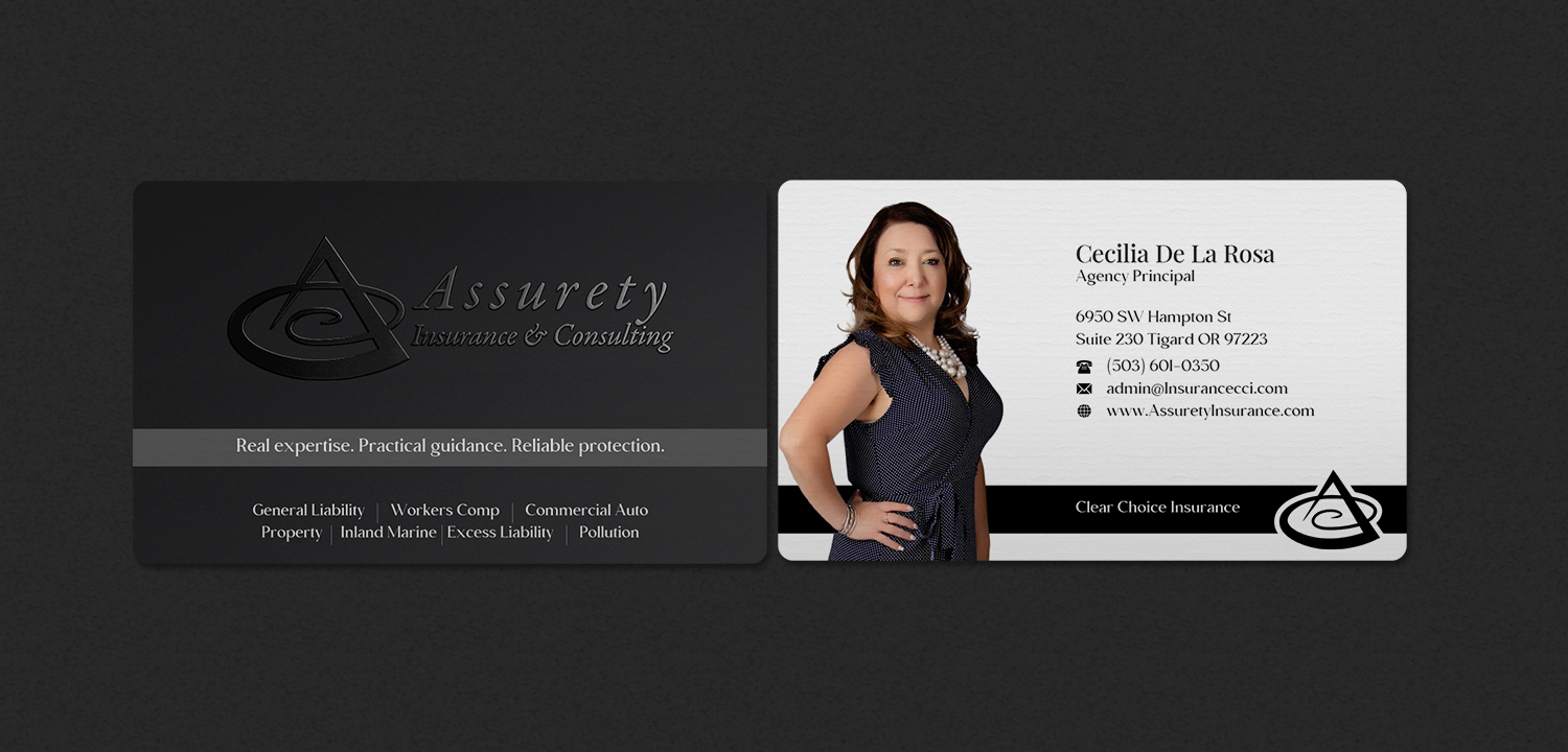 Design de Carte de Visite par INDIAN_Ashok pour Assurety Insurance & Consulting  | Design #37028598