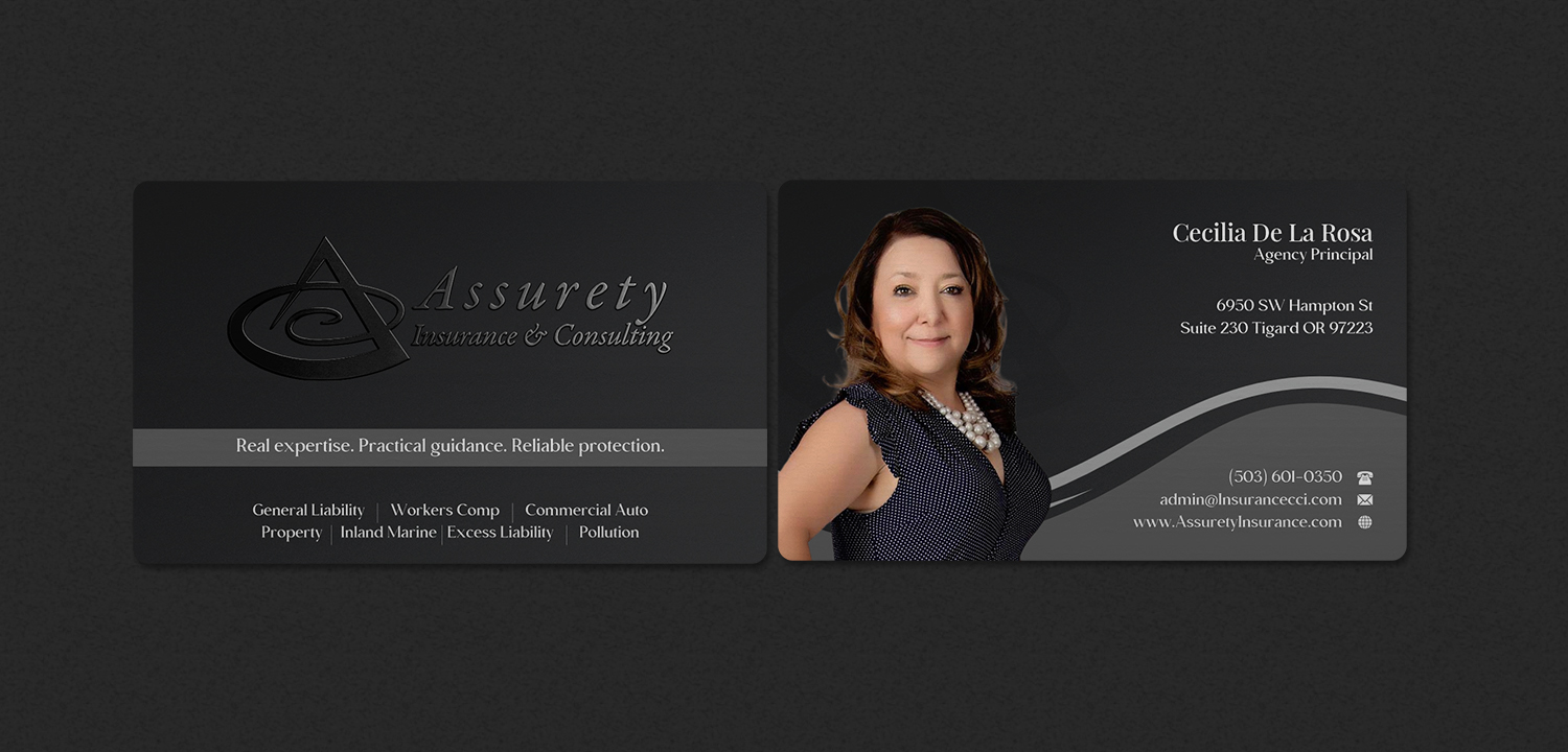 Design de Carte de Visite par INDIAN_Ashok pour Assurety Insurance & Consulting  | Design #37028599