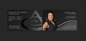 Design de Carte de Visite par INDIAN_Ashok pour Assurety Insurance & Consulting  | Design : #37028600