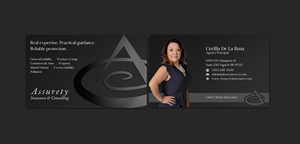 Design de Carte de Visite par INDIAN_Ashok pour Assurety Insurance & Consulting  | Design : #37028601