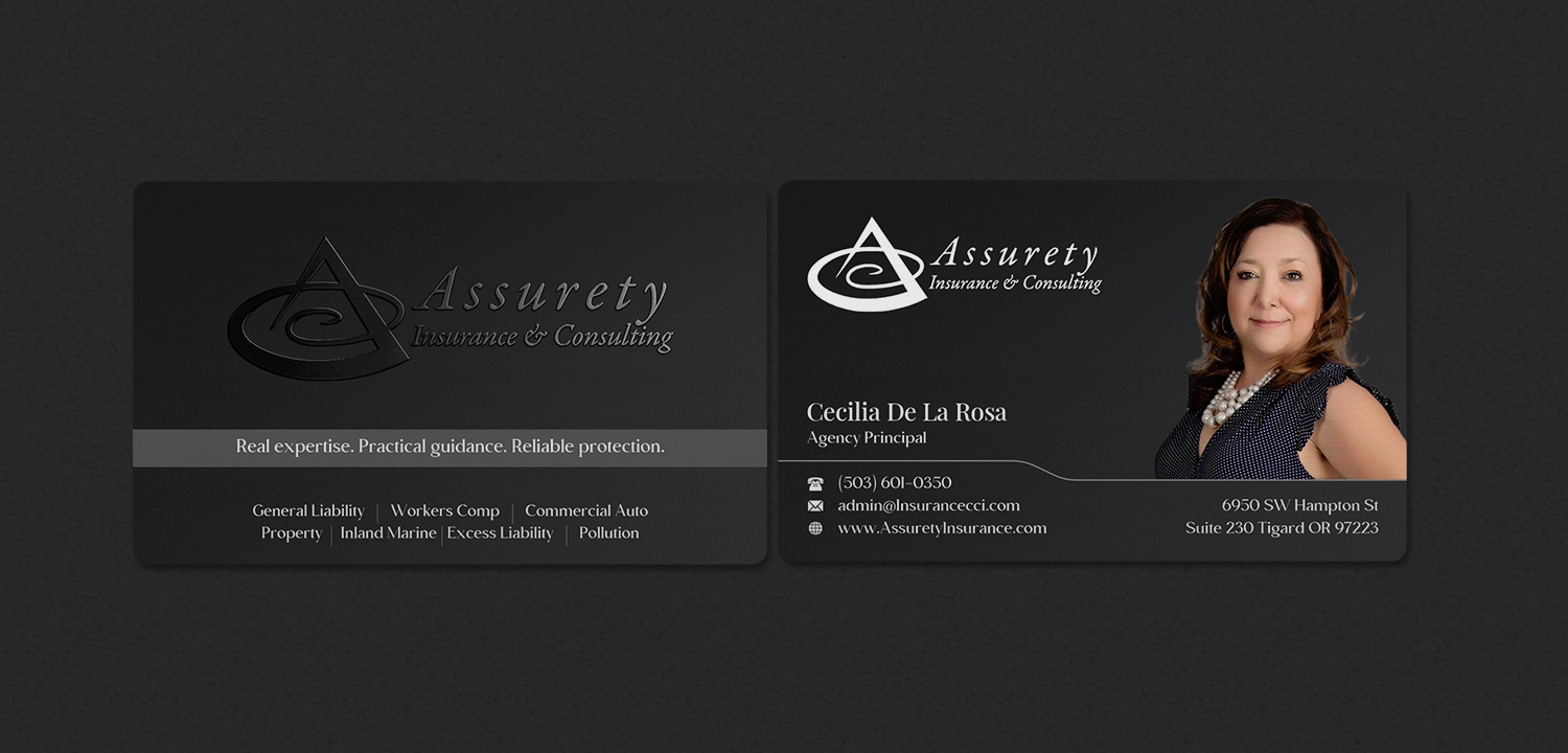 Business Card Design by INDIAN_Ashok for Assurety Insurance & Consulting  | Design #37028602