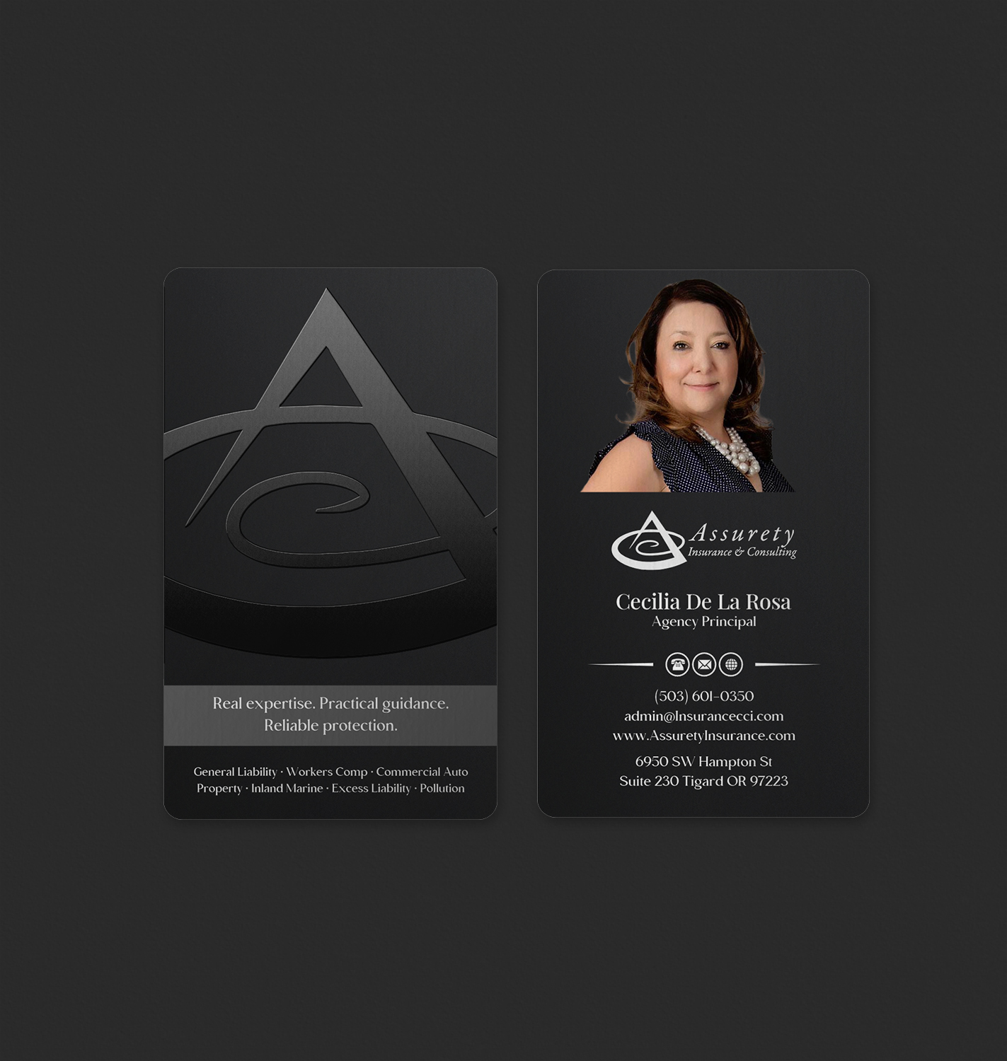 Design de Carte de Visite par INDIAN_Ashok pour Assurety Insurance & Consulting  | Design #37028603