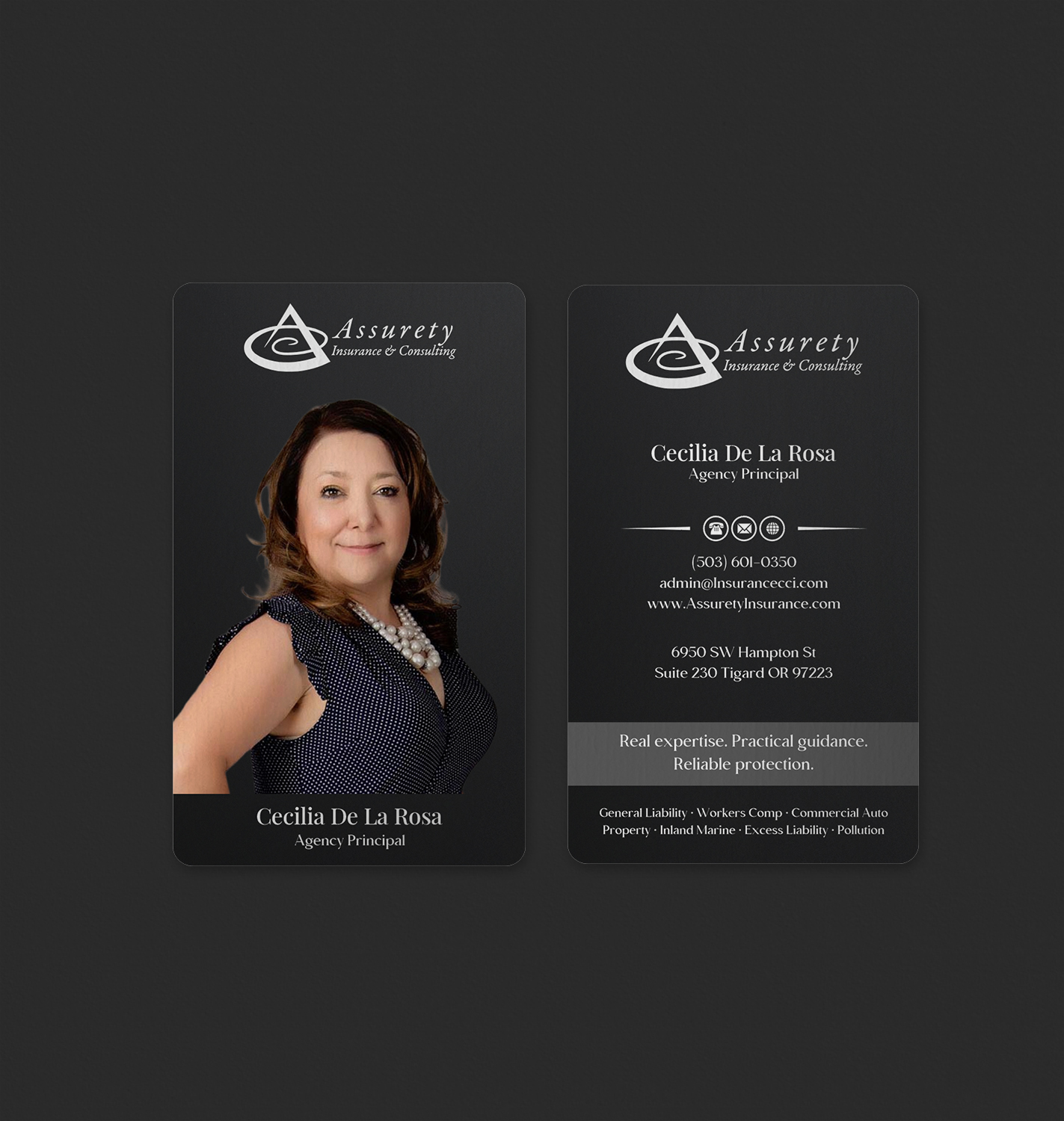 Design de Carte de Visite par INDIAN_Ashok pour Assurety Insurance & Consulting  | Design #37028608