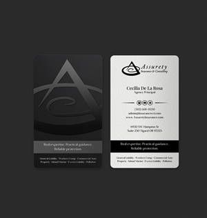 Design de Carte de Visite par INDIAN_Ashok pour Assurety Insurance & Consulting  | Design : #37028612