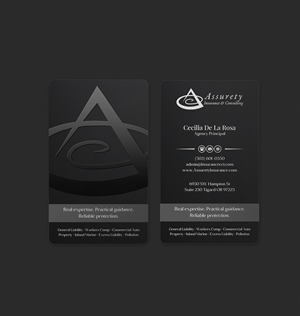 Design de Carte de Visite par INDIAN_Ashok pour Assurety Insurance & Consulting  | Design : #37028614