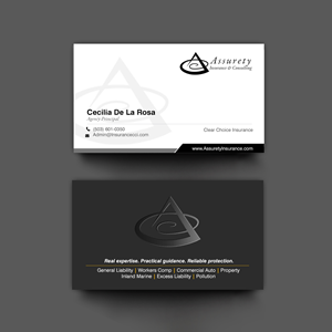 Design de Carte de Visite par chandrayaan.creative pour Assurety Insurance & Consulting  | Design : #37029597