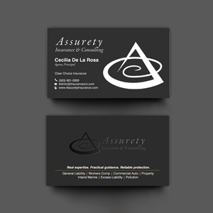 Design de Carte de Visite par chandrayaan.creative pour Assurety Insurance & Consulting  | Design : #37029601
