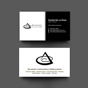 Design de Carte de Visite par chandrayaan.creative pour Assurety Insurance & Consulting  | Design : #37029603