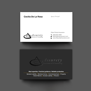 Design de Carte de Visite par chandrayaan.creative pour Assurety Insurance & Consulting  | Design : #37029608