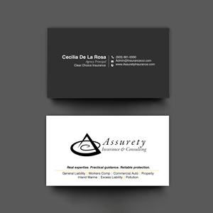 Design de Carte de Visite par chandrayaan.creative pour Assurety Insurance & Consulting  | Design : #37029609