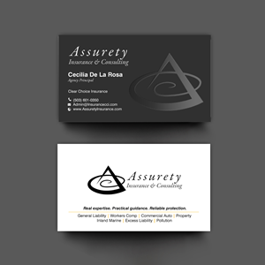 Design de Carte de Visite par chandrayaan.creative pour Assurety Insurance & Consulting  | Design : #37029610