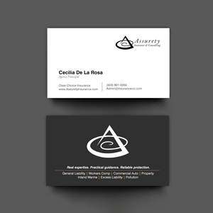 Design de Carte de Visite par chandrayaan.creative pour Assurety Insurance & Consulting  | Design : #37029611