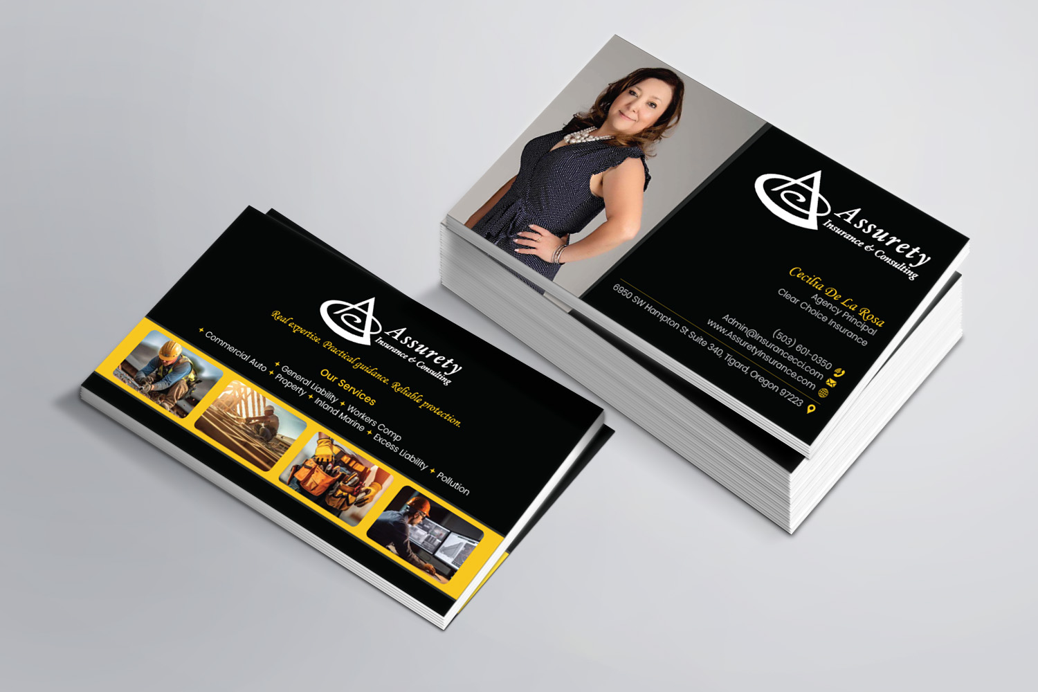 Design de Carte de Visite par Magic of Art pour Assurety Insurance & Consulting  | Design #37029941