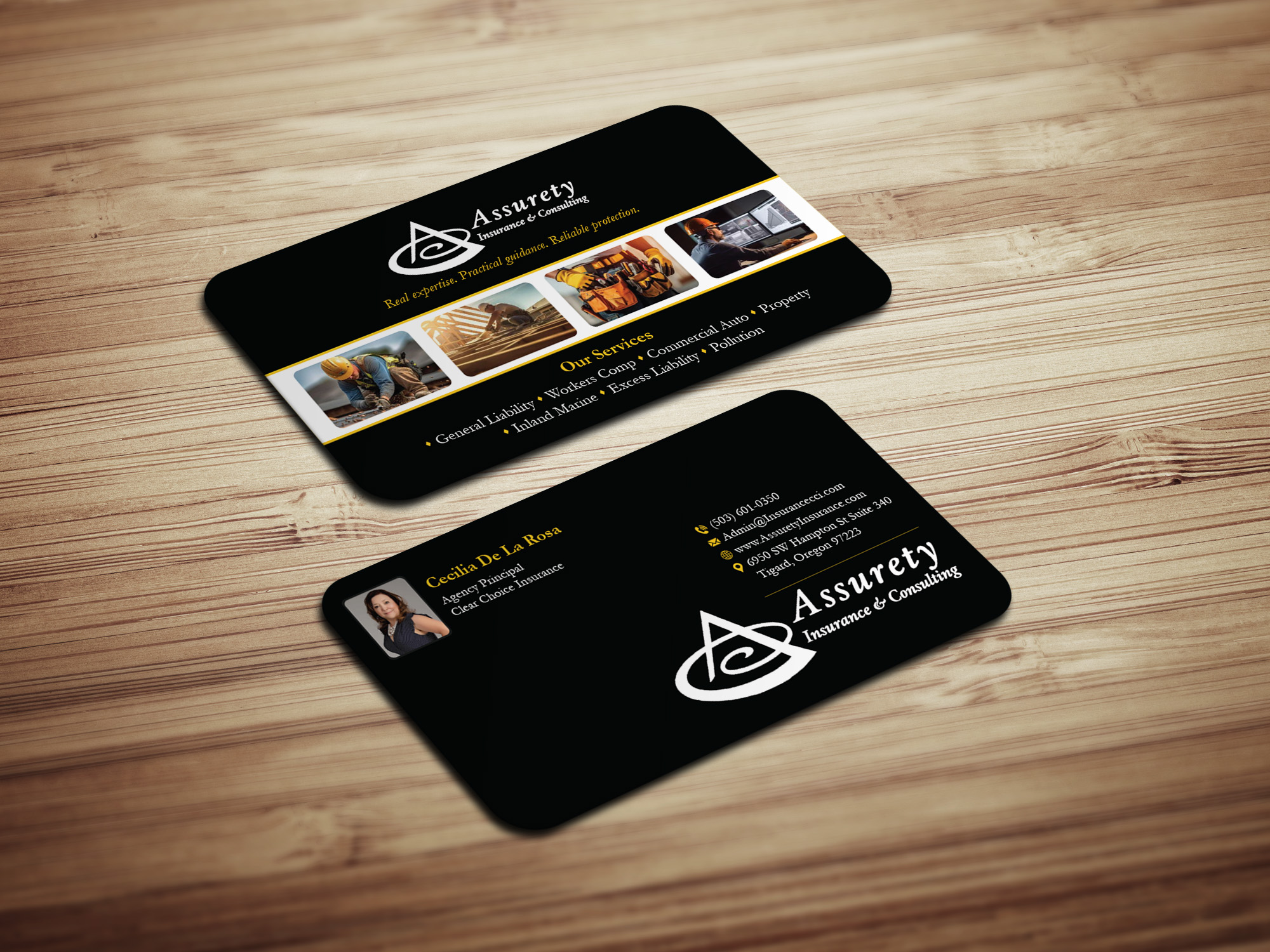 Design de Carte de Visite par Magic of Art pour Assurety Insurance & Consulting  | Design #37029948