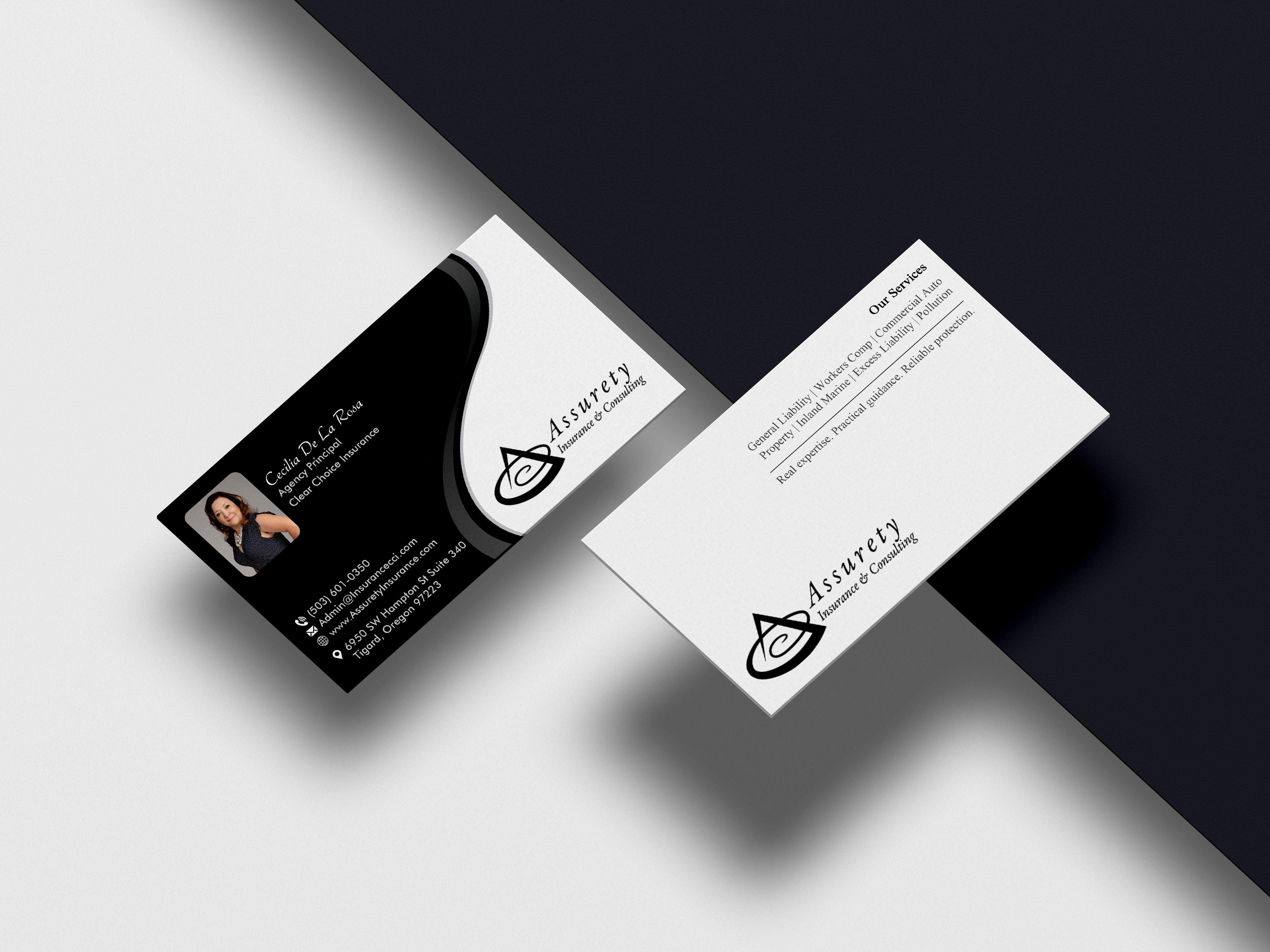 Diseño de Tarjeta de Presentación por Magic of Art para Assurety Insurance & Consulting  | Diseño #37033131