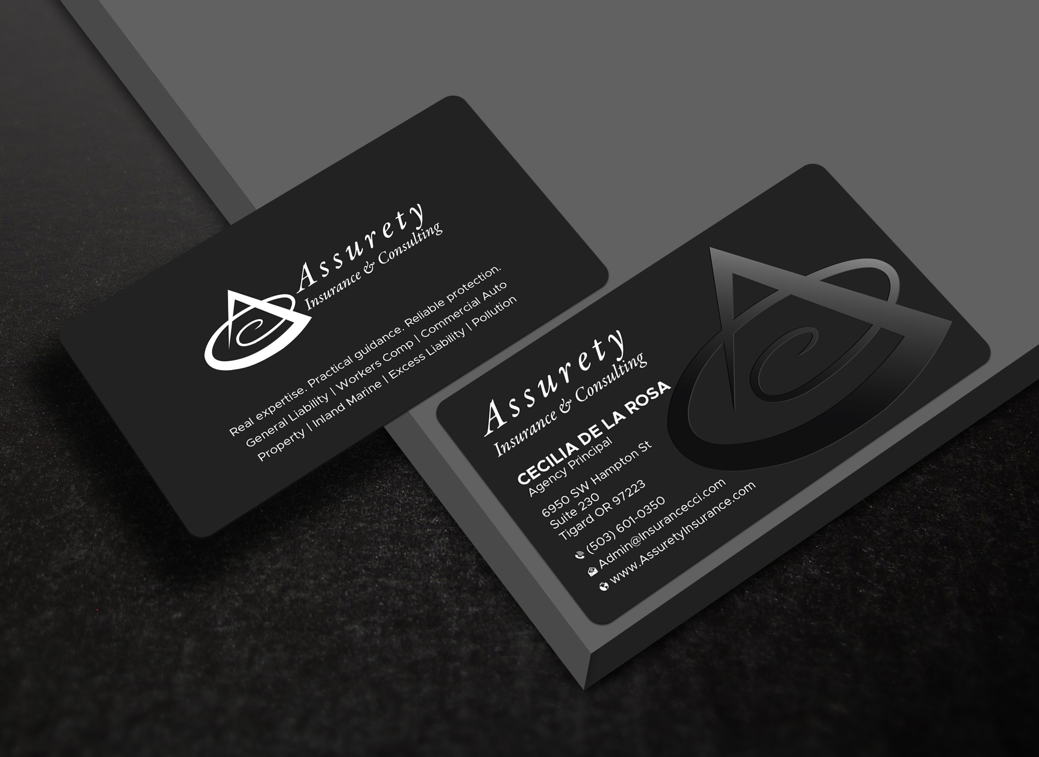 Design de Carte de Visite par Uttom 2 pour Assurety Insurance & Consulting  | Design #37028405