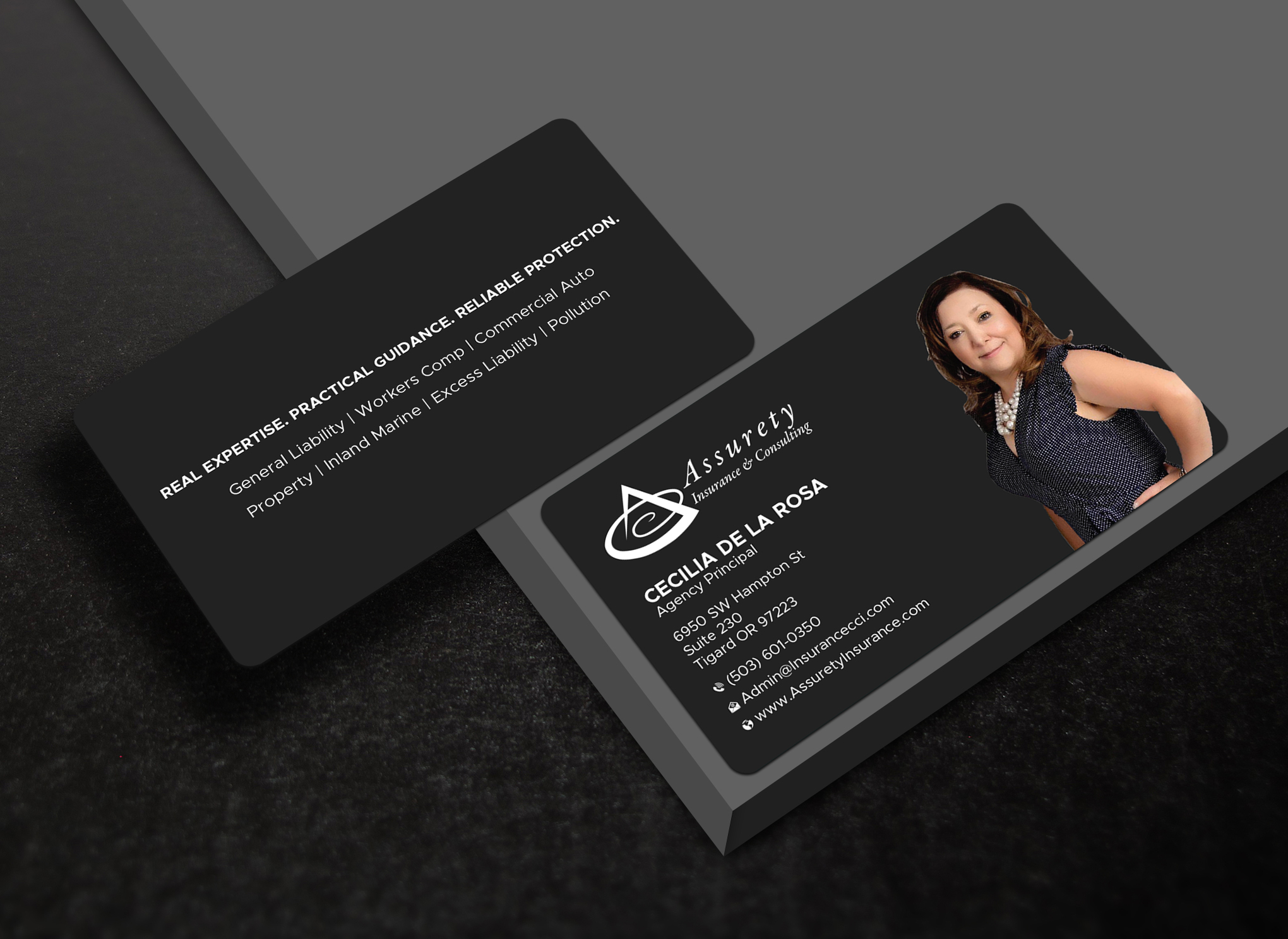 Design de Carte de Visite par Uttom 2 pour Assurety Insurance & Consulting  | Design #37028867