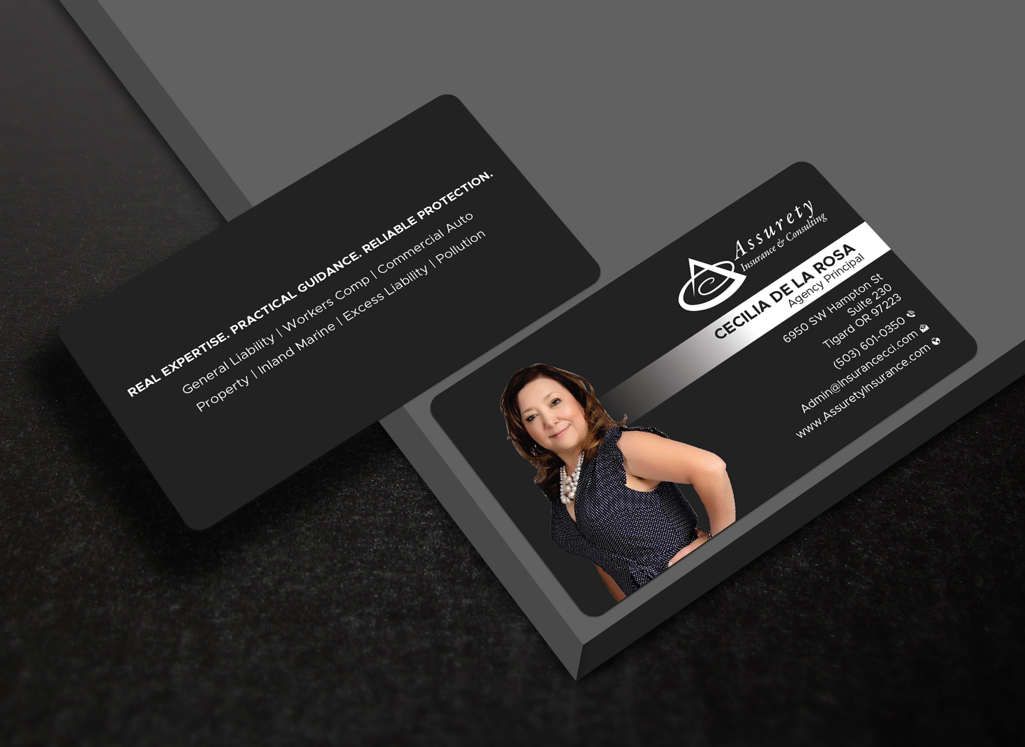 Design de Carte de Visite par Uttom 2 pour Assurety Insurance & Consulting  | Design #37028871