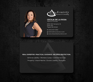 Design de Carte de Visite par Uttom 2 pour Assurety Insurance & Consulting  | Design : #37028883