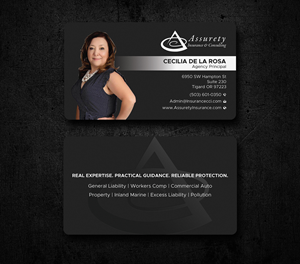 Design de Carte de Visite par Uttom 2 pour Assurety Insurance & Consulting  | Design : #37028884
