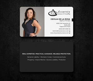 Design de Carte de Visite par Uttom 2 pour Assurety Insurance & Consulting  | Design : #37029117