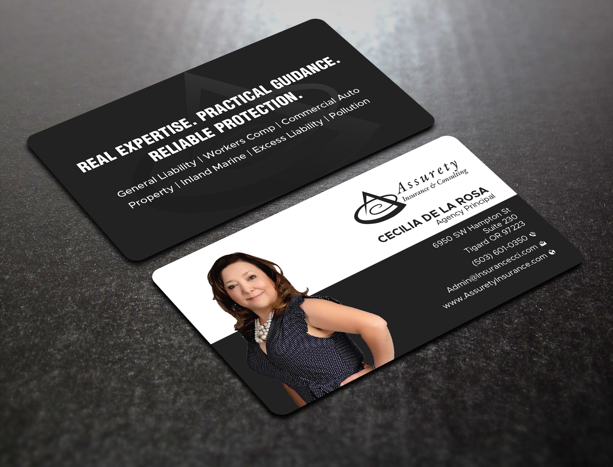 Design de Carte de Visite par Uttom 2 pour Assurety Insurance & Consulting  | Design #37031072