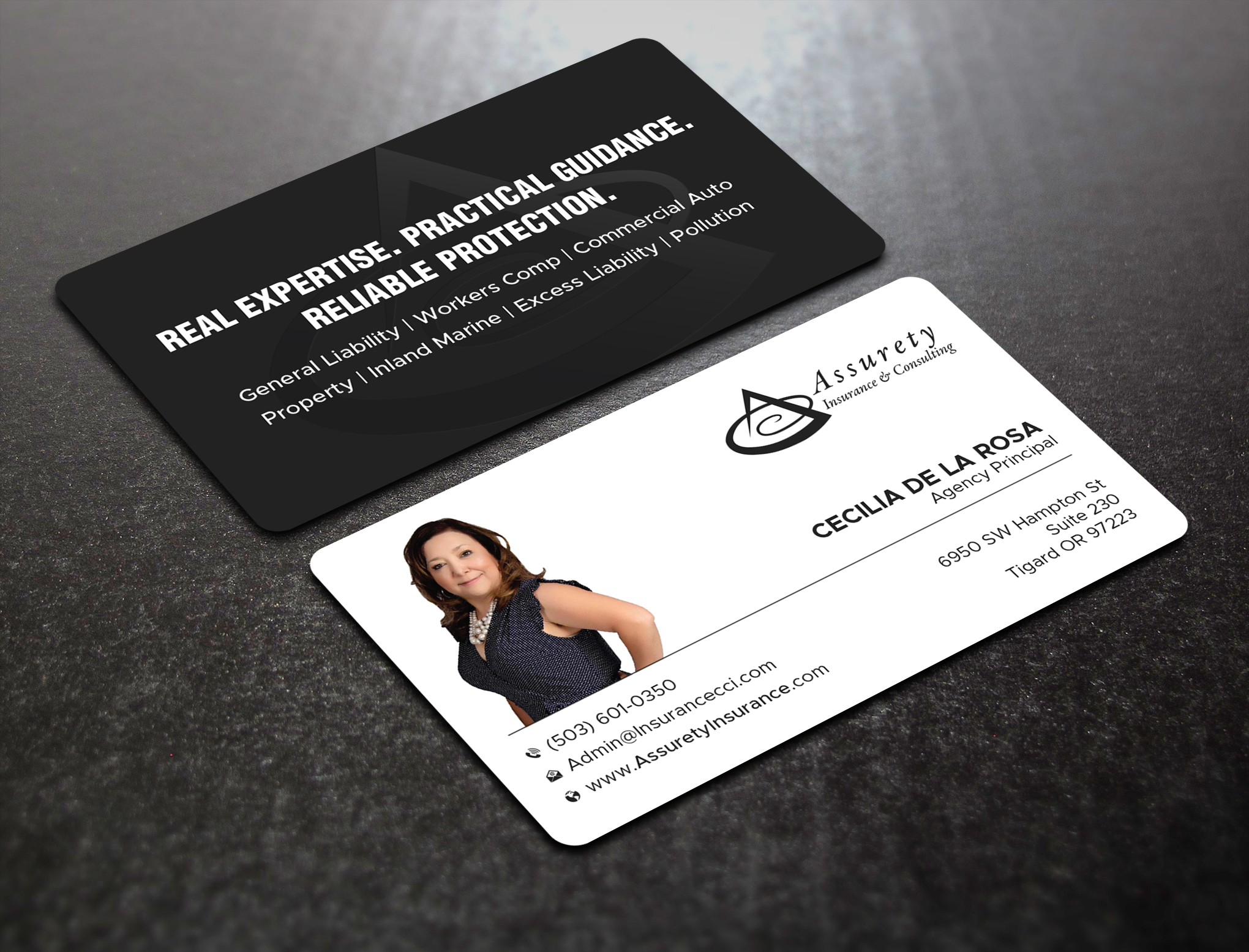 Design de Carte de Visite par Uttom 2 pour Assurety Insurance & Consulting  | Design #37031083