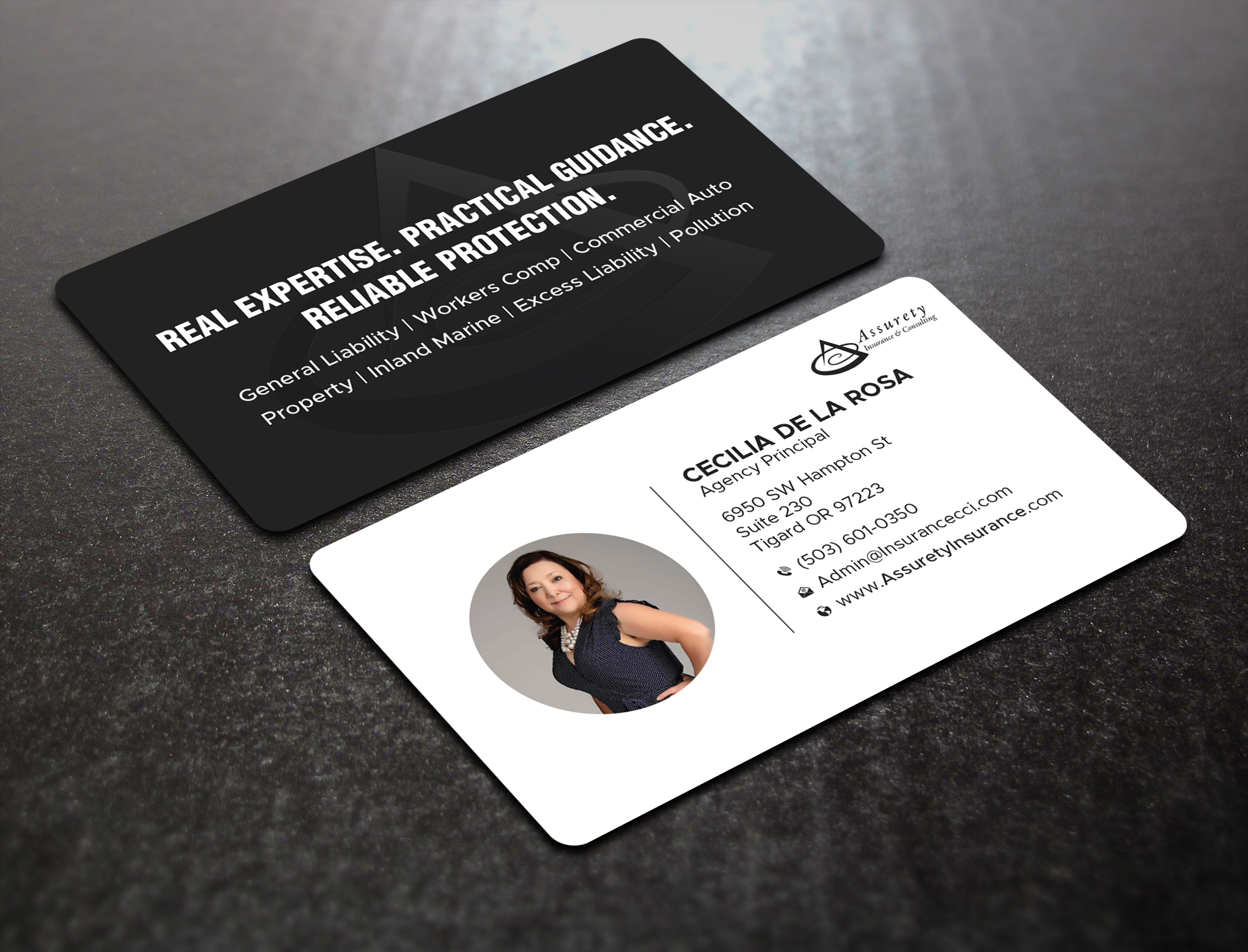 Business Card Design by Uttom 2 for Assurety Insurance & Consulting  | Design #37031086