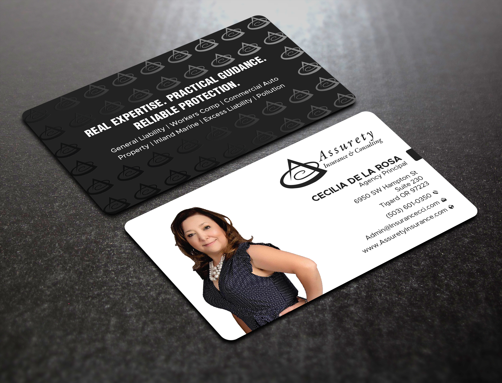 Diseño de Tarjeta de Presentación por Uttom 2 para Assurety Insurance & Consulting  | Diseño #37031297