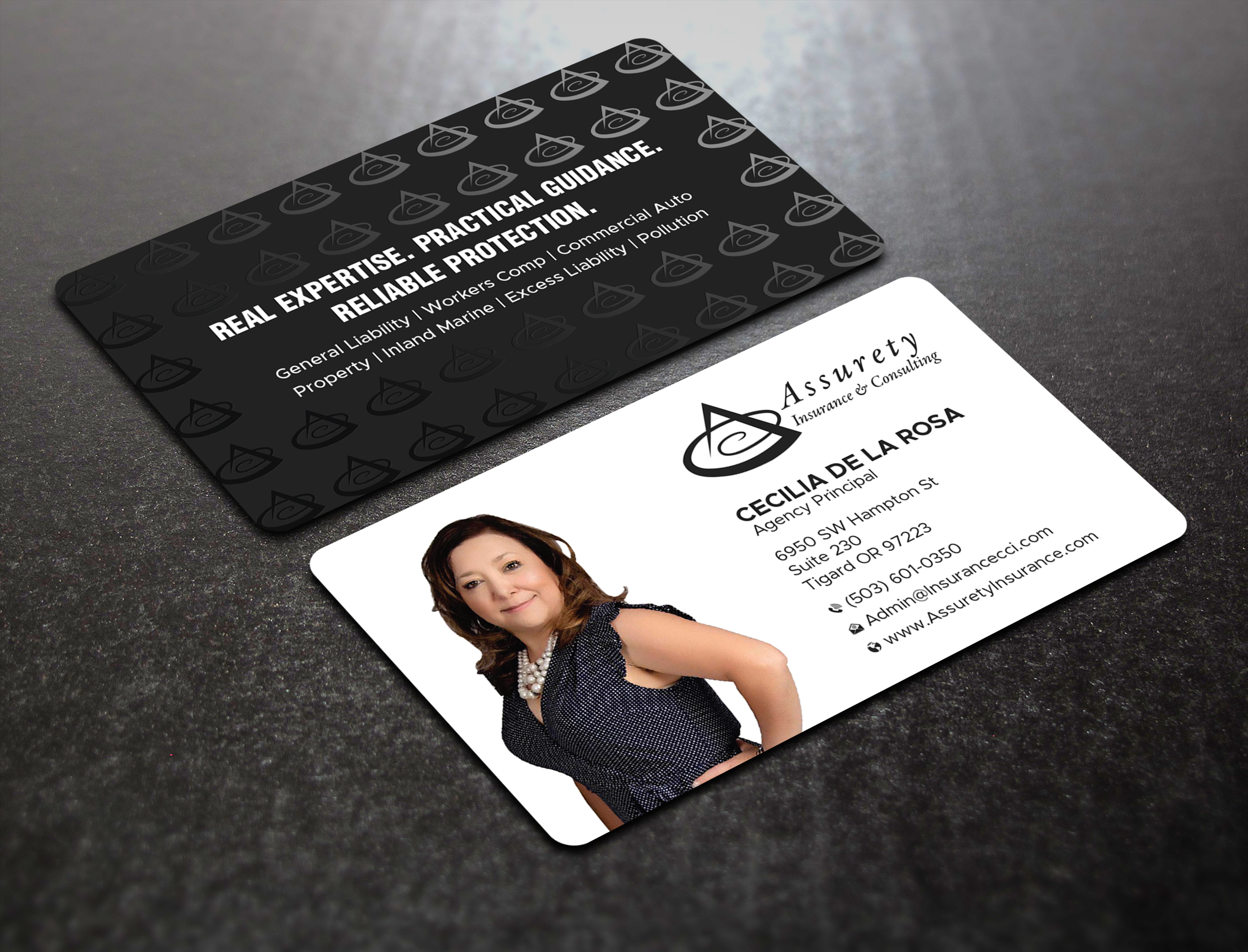 Diseño de Tarjeta de Presentación por Uttom 2 para Assurety Insurance & Consulting  | Diseño #37031299