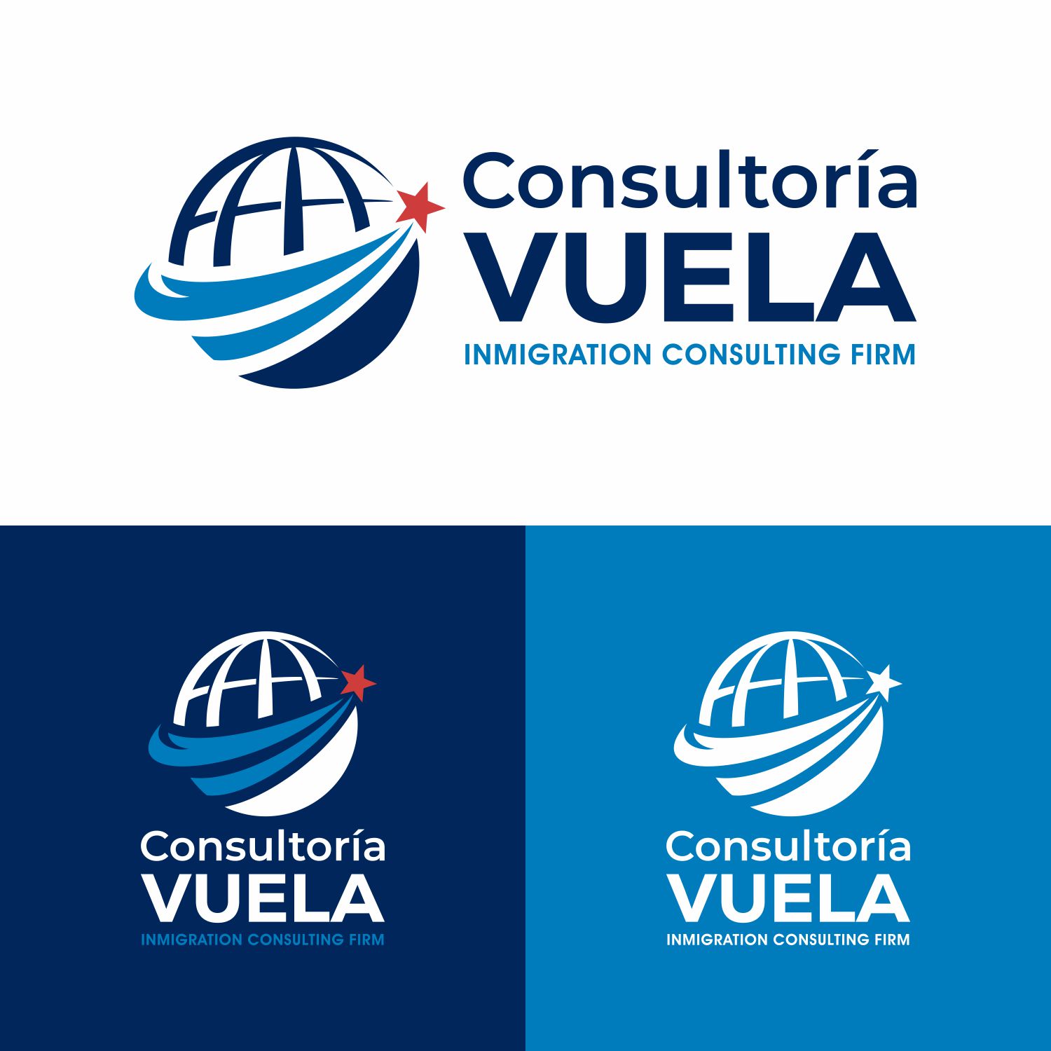 Logo Design by Ahsacom_Design for Consultoria Vuela Inc. | Design #37033401