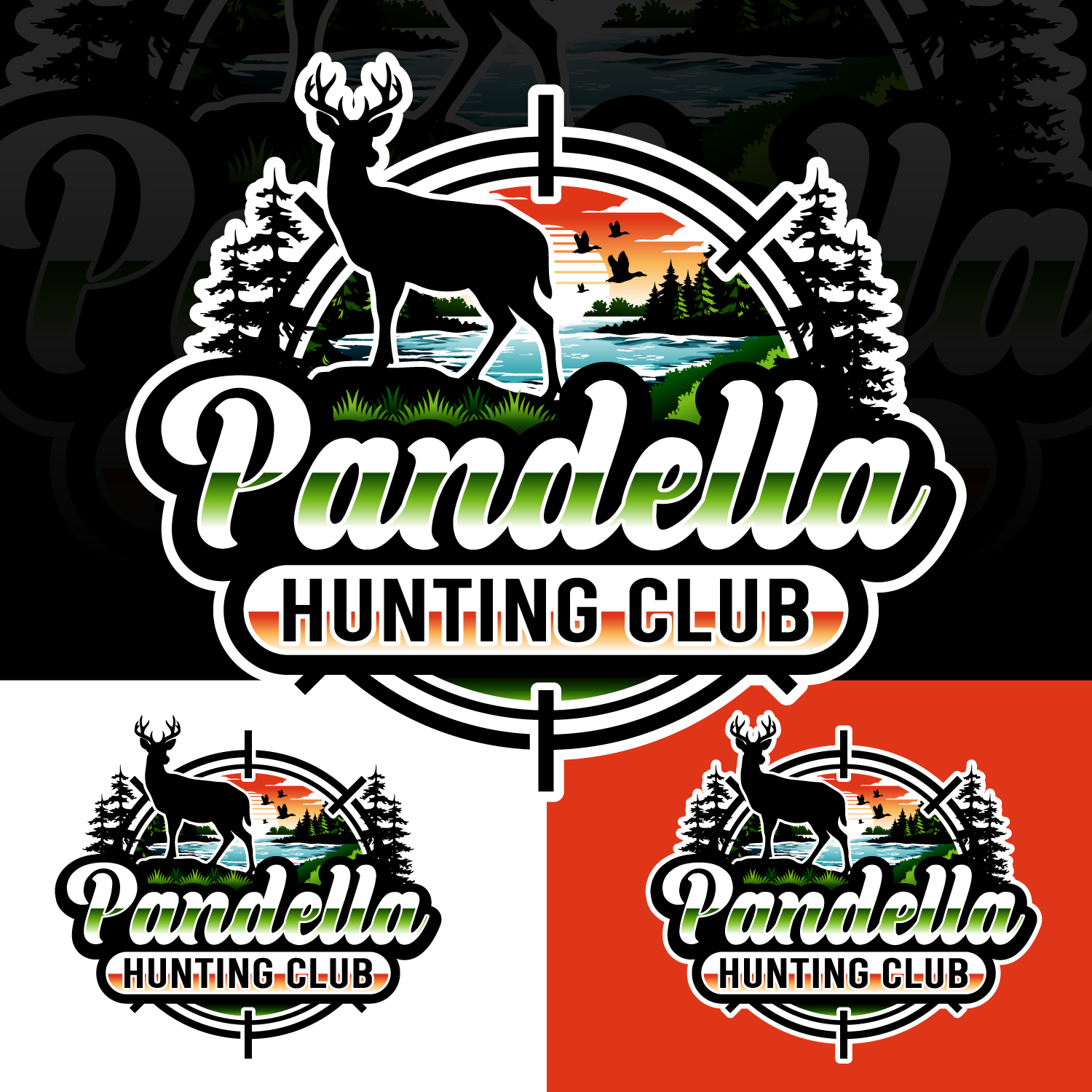 Logo Design by Suvendu.S for Pandella Hunting Club | Design #37045450