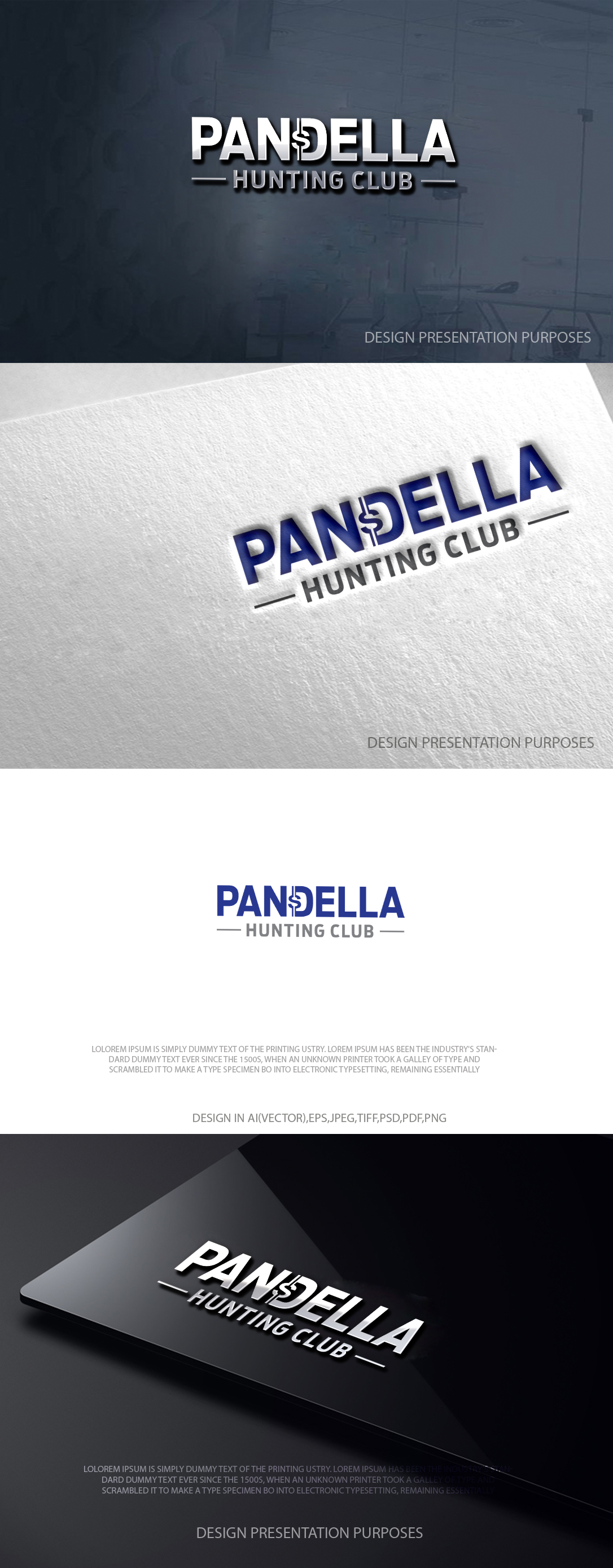 Logo Design by zebronicgraphic for Pandella Hunting Club | Design #37034657