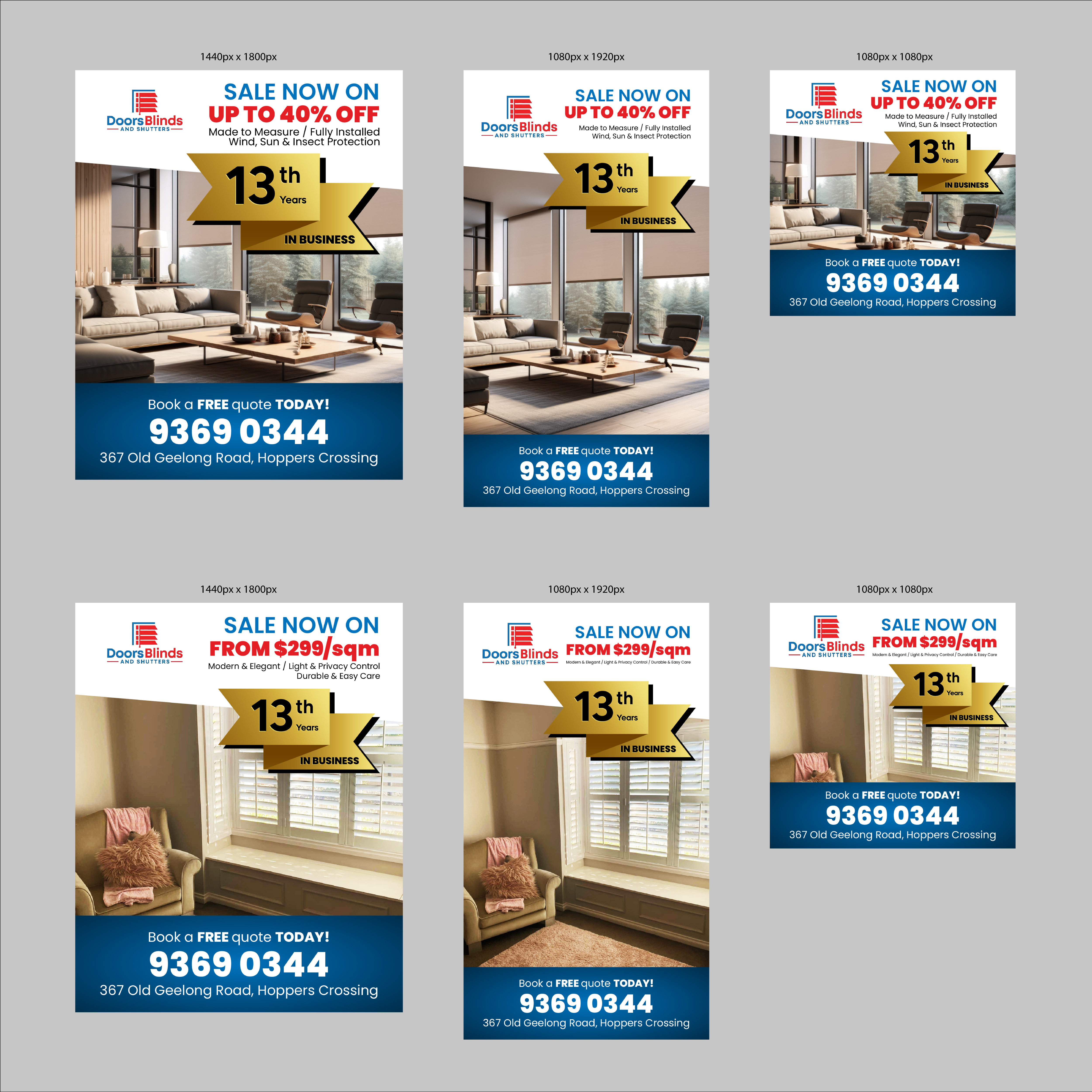 Graphic Design by MarkoE for Doors Blinds & Shutters | Design #37035984