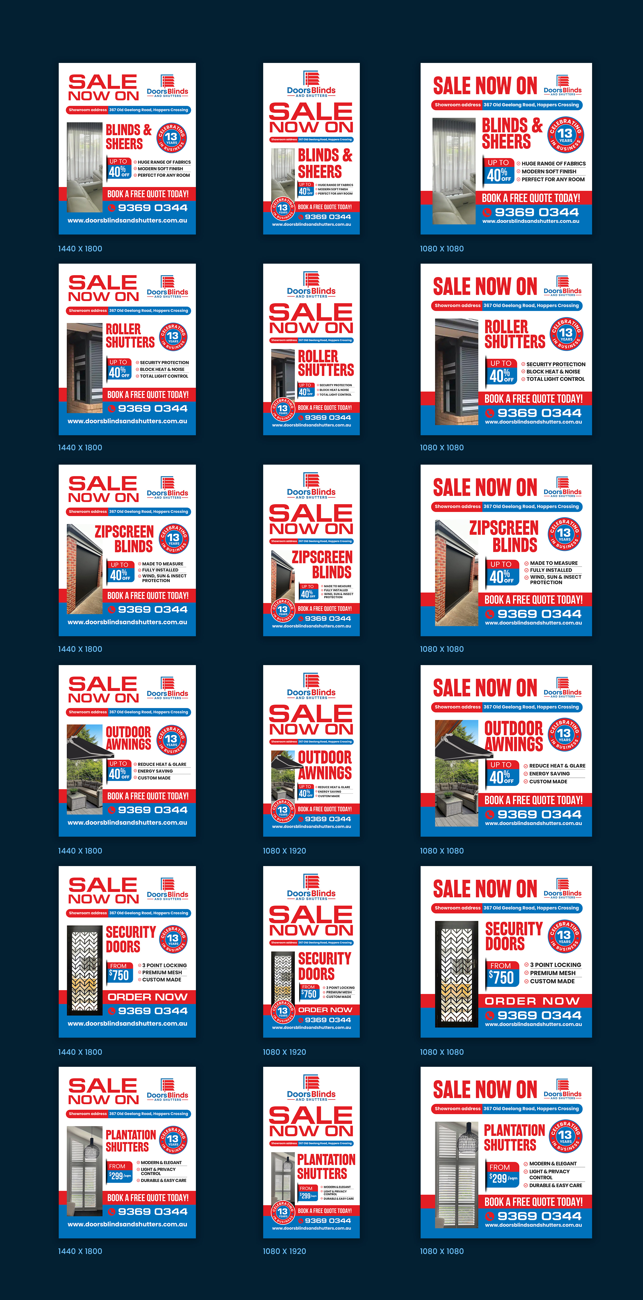 Design Graphique par debdesign pour Doors Blinds & Shutters | Design #37033566