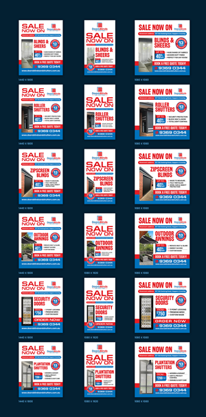 Diseño Gráfico por debdesign para Doors Blinds & Shutters | Diseño: #37033566