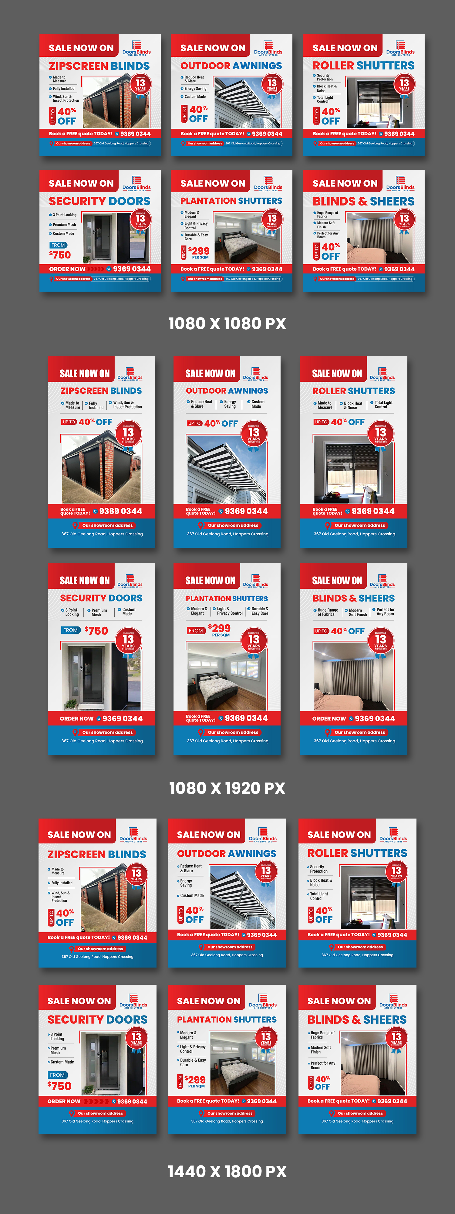 Design Graphique par debdesign pour Doors Blinds & Shutters | Design #37033903