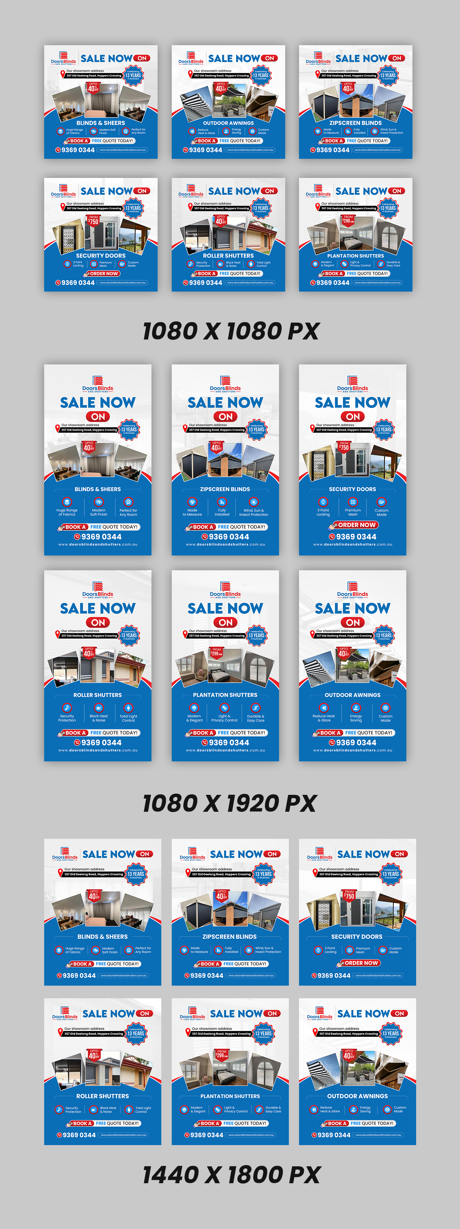 Design Graphique par debdesign pour Doors Blinds & Shutters | Design #37034076