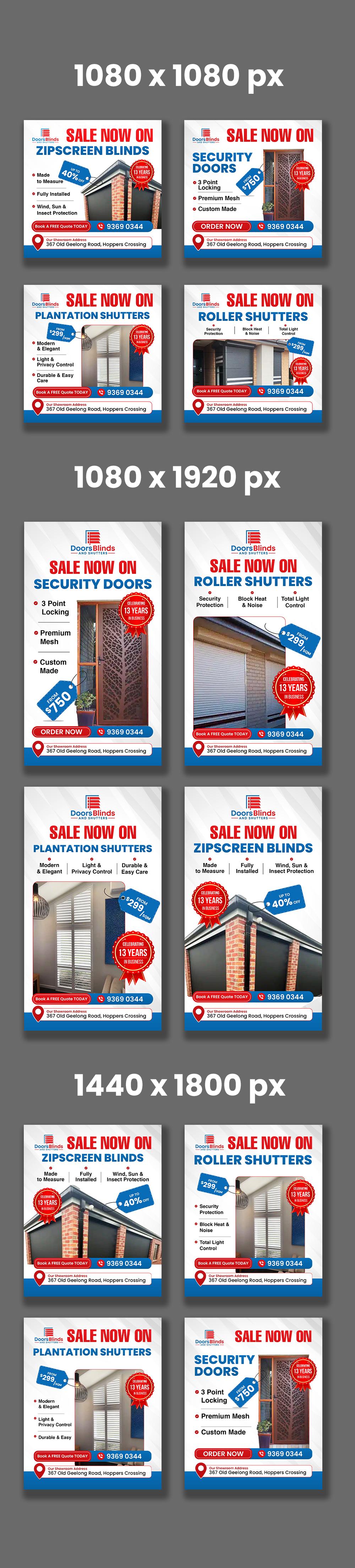 Design Graphique par debdesign pour Doors Blinds & Shutters | Design #37034520