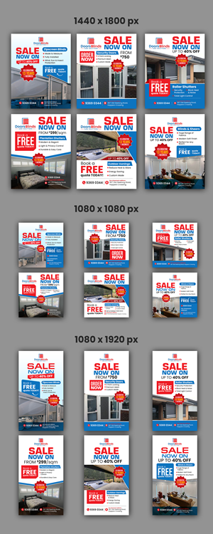 Diseño Gráfico por debdesign para Doors Blinds & Shutters | Diseño: #37034718