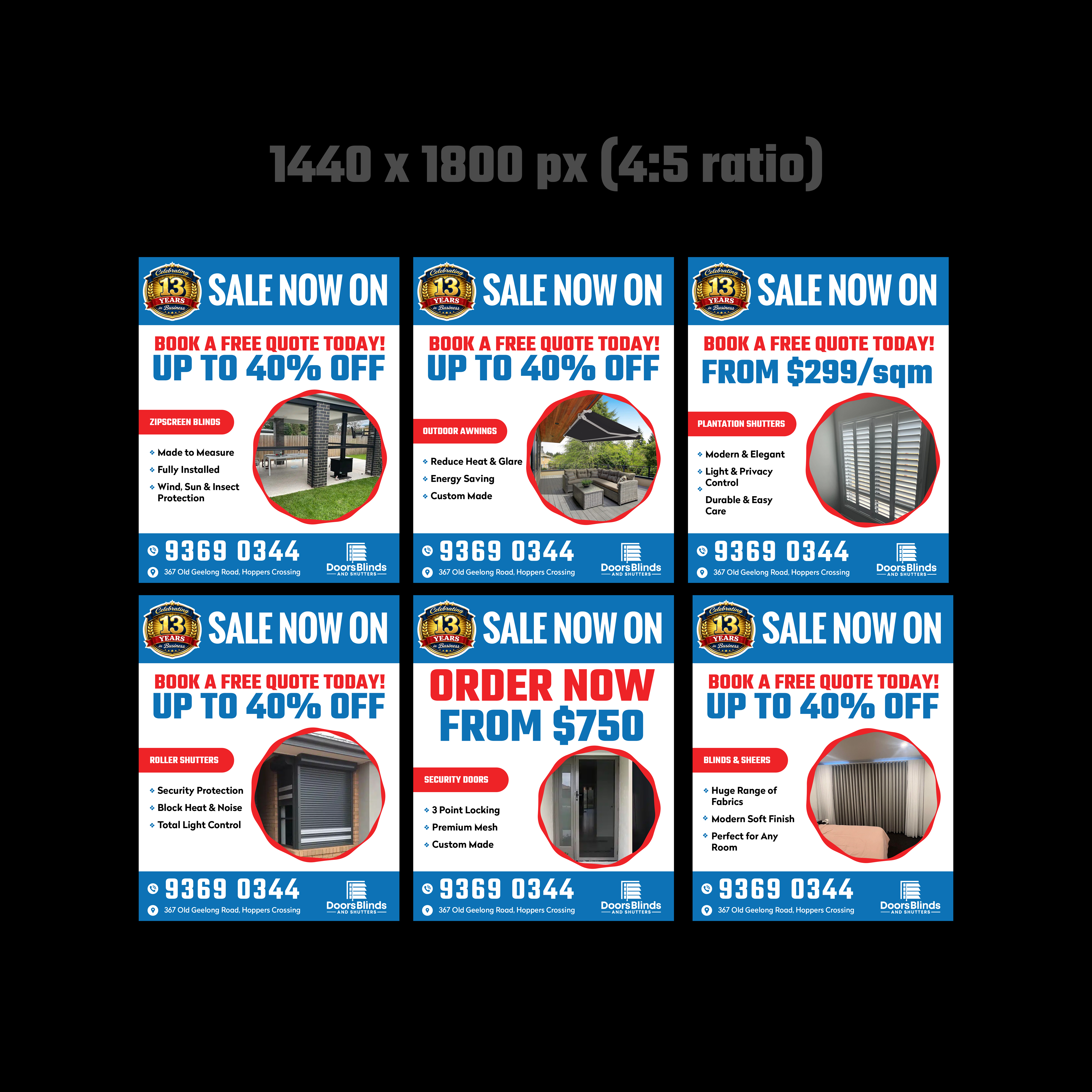 Graphic Design by Creations Box 2015 for Doors Blinds & Shutters | Design #37033861