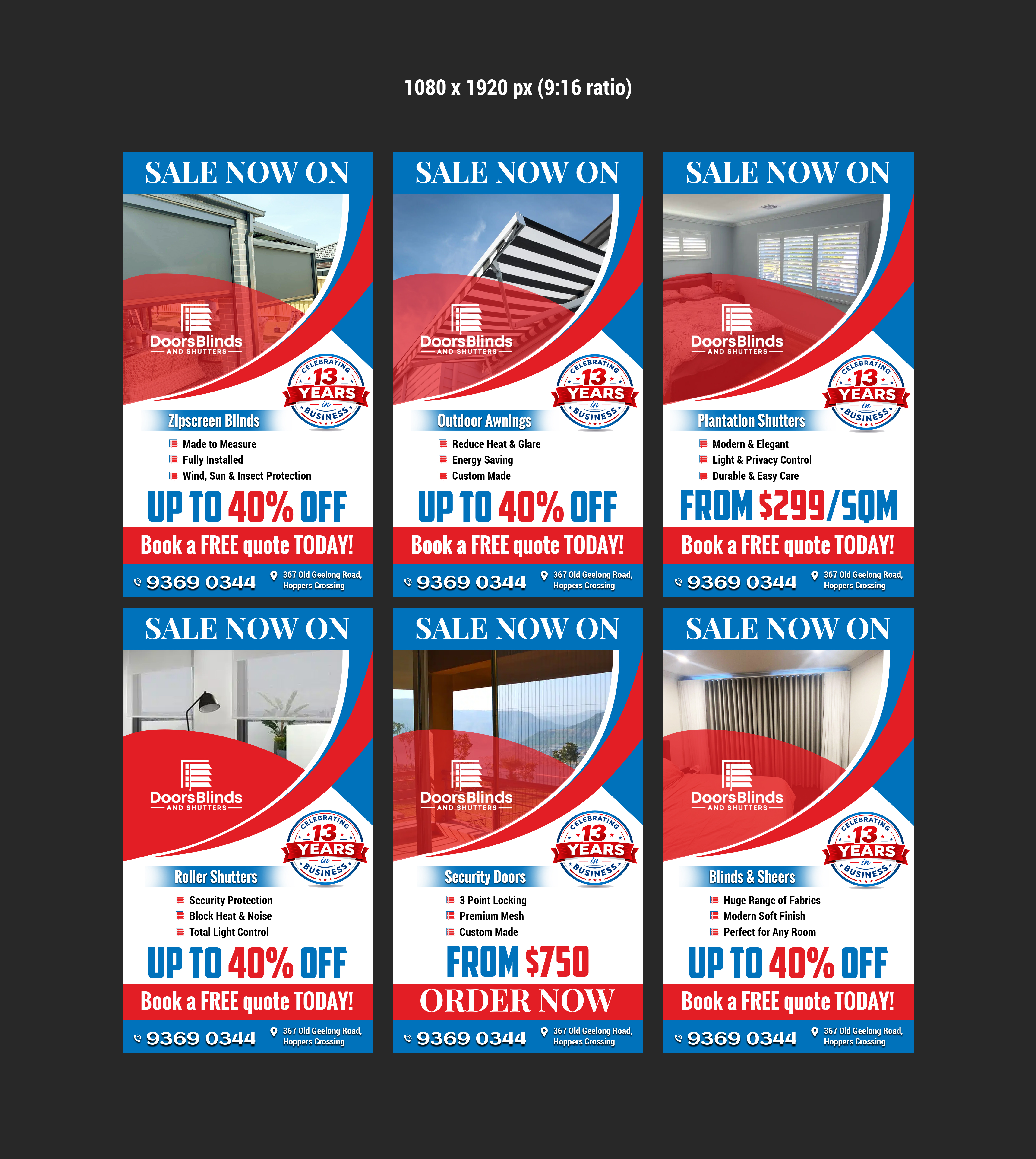 Design Graphique par Creations Box 2015 pour Doors Blinds & Shutters | Design #37033863