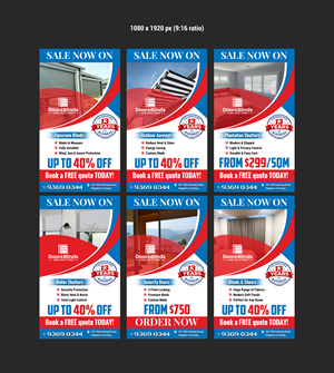 Diseño Gráfico por Creations Box 2015 para Doors Blinds & Shutters | Diseño: #37033863