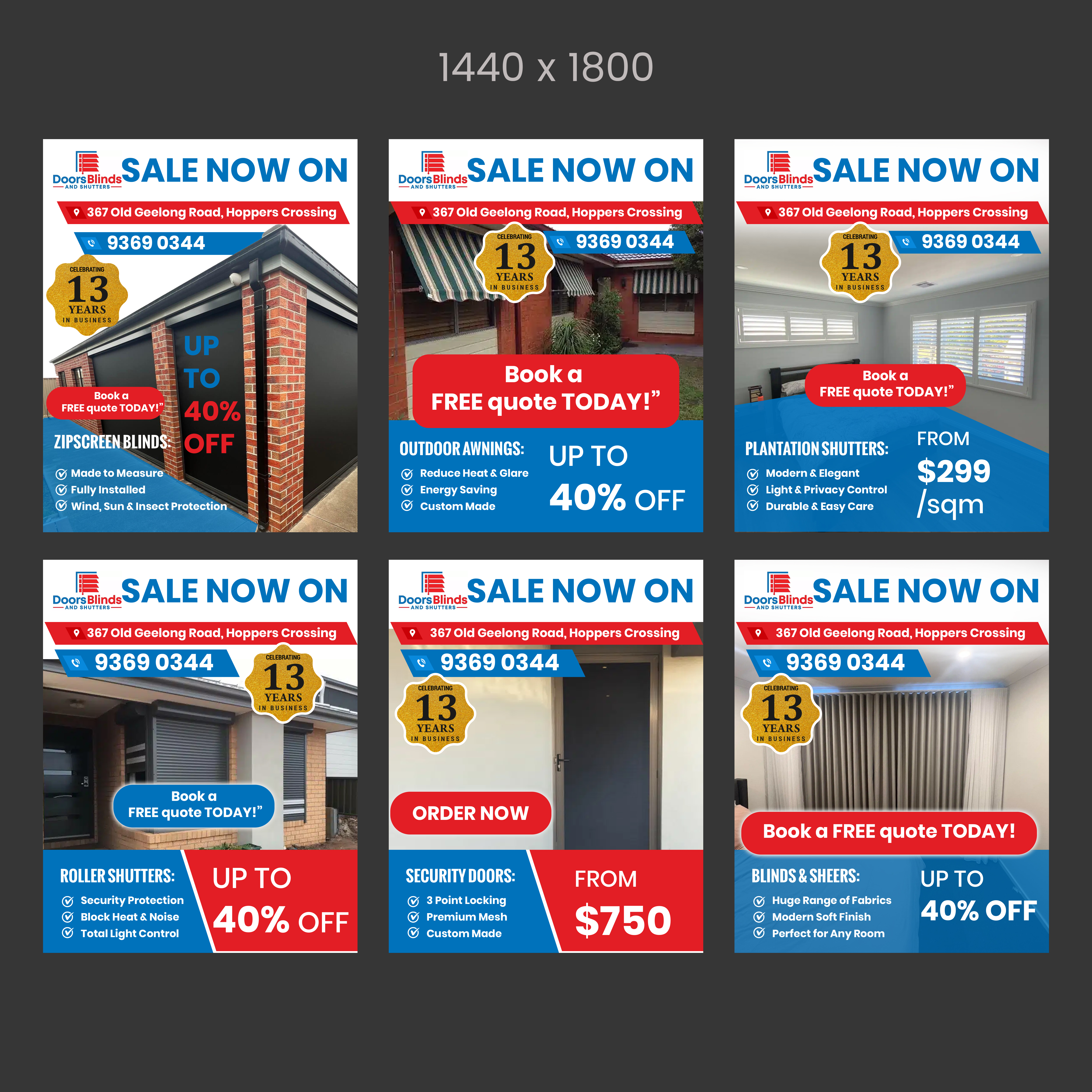 Design Graphique par Creations Box 2015 pour Doors Blinds & Shutters | Design #37034073