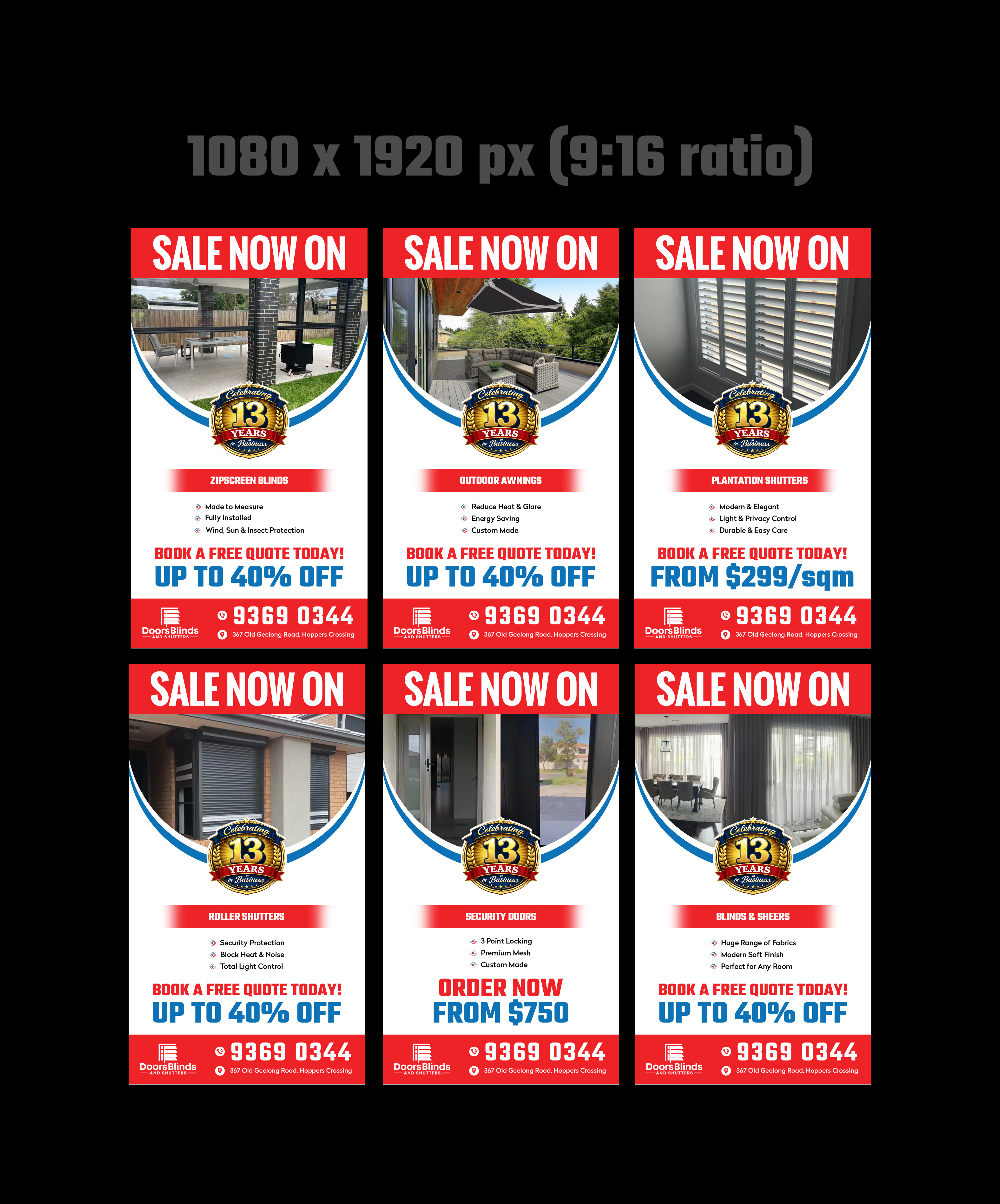 Design Graphique par Creations Box 2015 pour Doors Blinds & Shutters | Design #37034074