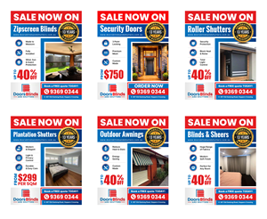 Diseño Gráfico por SAI DESIGNS para Doors Blinds & Shutters | Diseño: #37040375