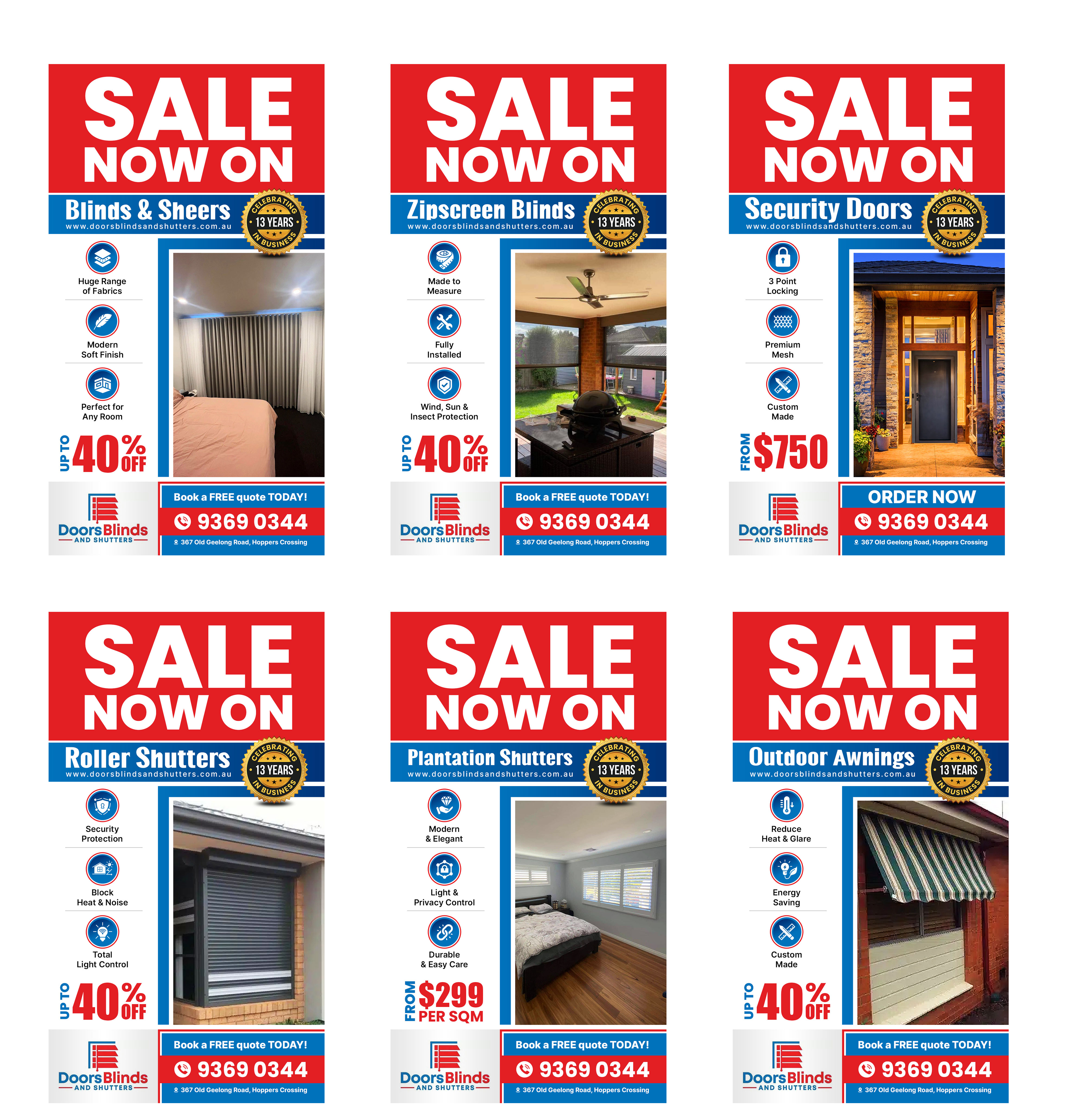 Design Graphique par SAI DESIGNS pour Doors Blinds & Shutters | Design #37040382