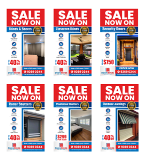 Diseño Gráfico por SAI DESIGNS para Doors Blinds & Shutters | Diseño: #37040382